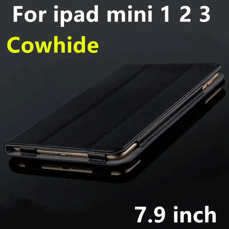 Чехол из воловьей кожи для iPad mini 3 2 оригинальный защитный смарт чехол кожаный