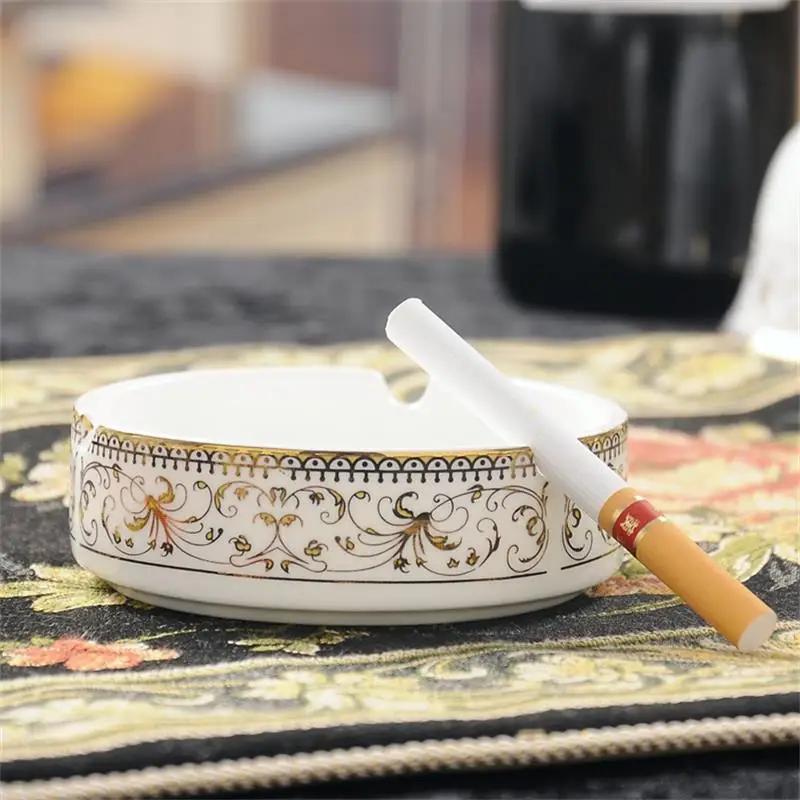 Quality bone china ashtray ceramic ash tray dinnerware home decor for table decoration | Дом и сад