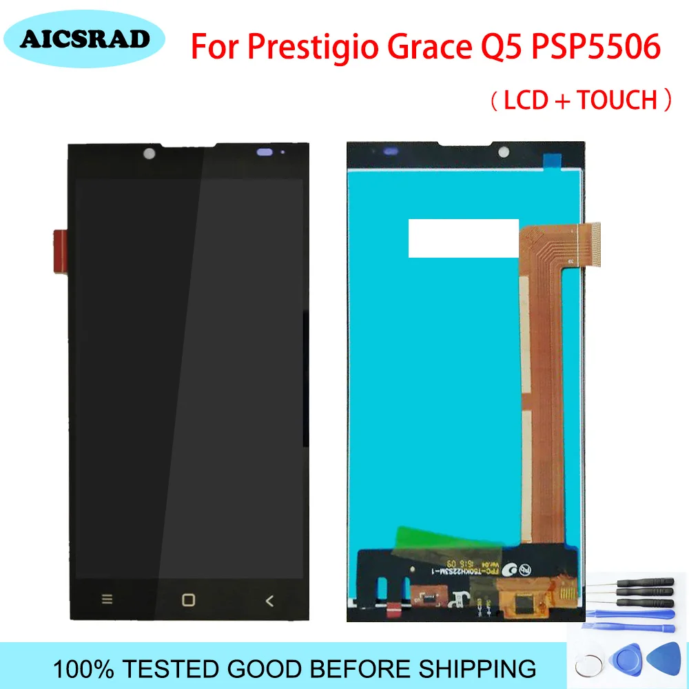 ЖК дисплей и сенсорный экран в сборе для Prestigio Grace Q5 PSP 5506duo psp 5506 duo +