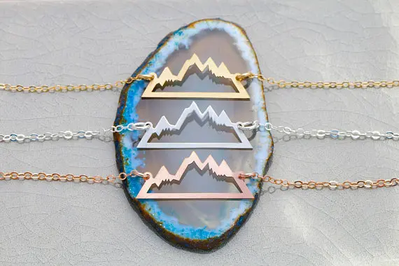 3 Colors Stainless Steel Mountain Pendant Necklace Claming Biking Outdoor Hike Jewelry clamber Gift YLQ0678 | Украшения и