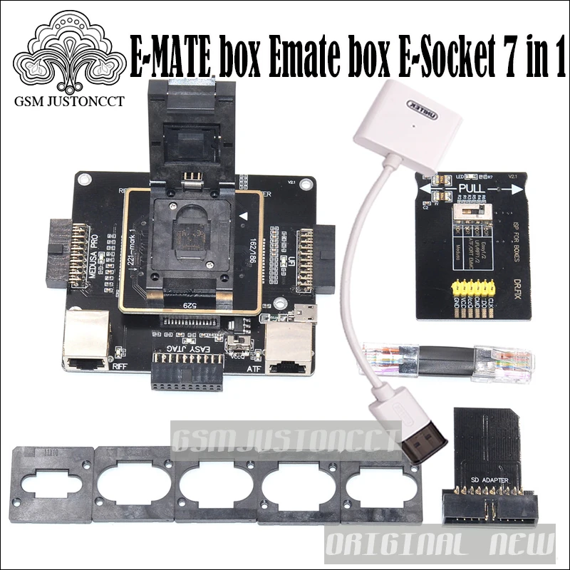 Новый все в одном EMATE box Emate pro E Socket поддерживает BGA153/169 BGA 162/186 529 221 чип для новой Riff