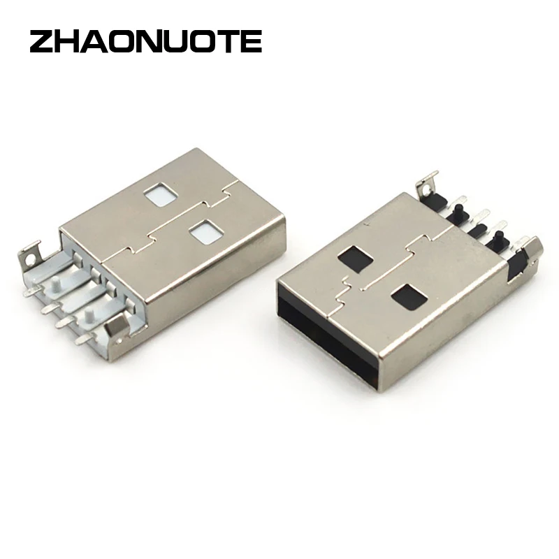 

USB адаптер-коннекторы для крепления на раковину, 100 шт., тип USBA, наружная головка, ламинированная Колонка на 180 градусов