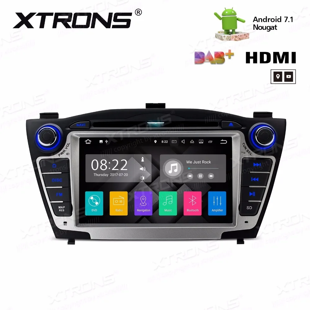 7 &quotОС Android 1 nougat автомобильный DVD для Hyundai Tucson 2009 2015 и ix35 с 2 Гб оперативной памяти