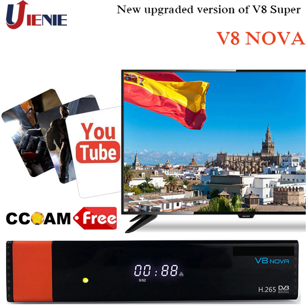 Gtmedia V8 NOVA free sat V9 SUPER DVB S2 HD 1080P спутниковый приемник декодер встроенный wifi Поддержка