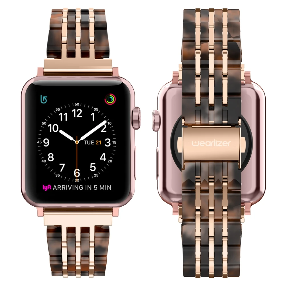 Ремешок из нержавеющей стали для Apple Watch Band Series 3/2/1 38 мм 42 металлический спортивный