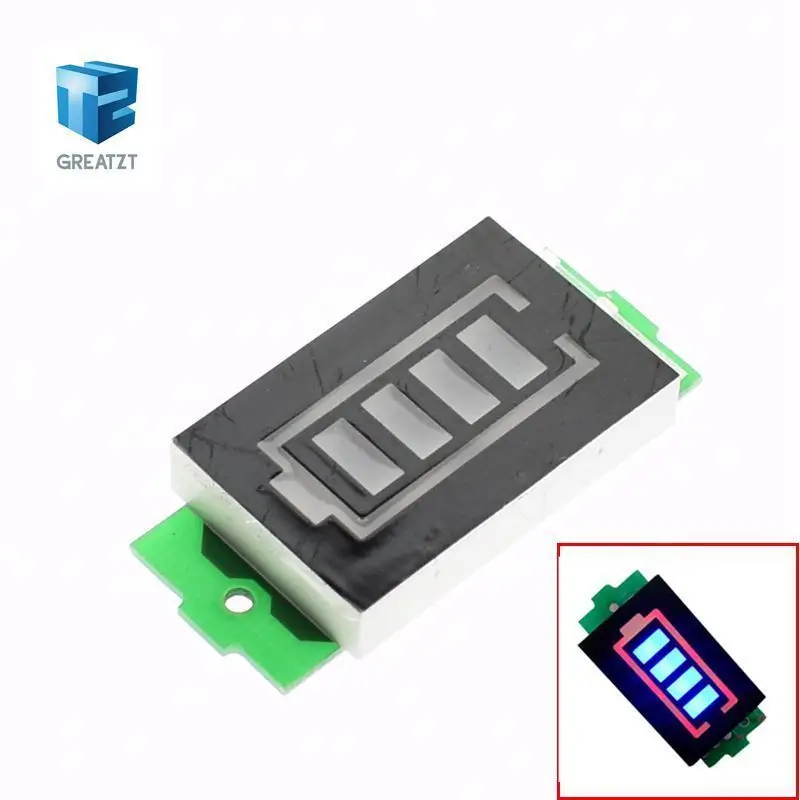 4S 4 серии литиевая батарея Батарея Ёмкость индикатор модуль 16 8 V Синий Дисплей по