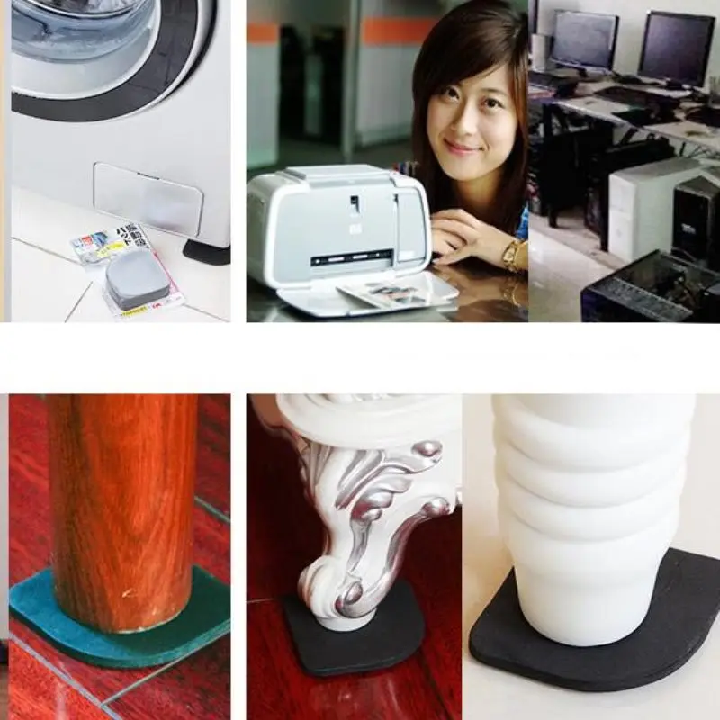 4 шт. многофункциональные противоударные коврики для стиральной машины