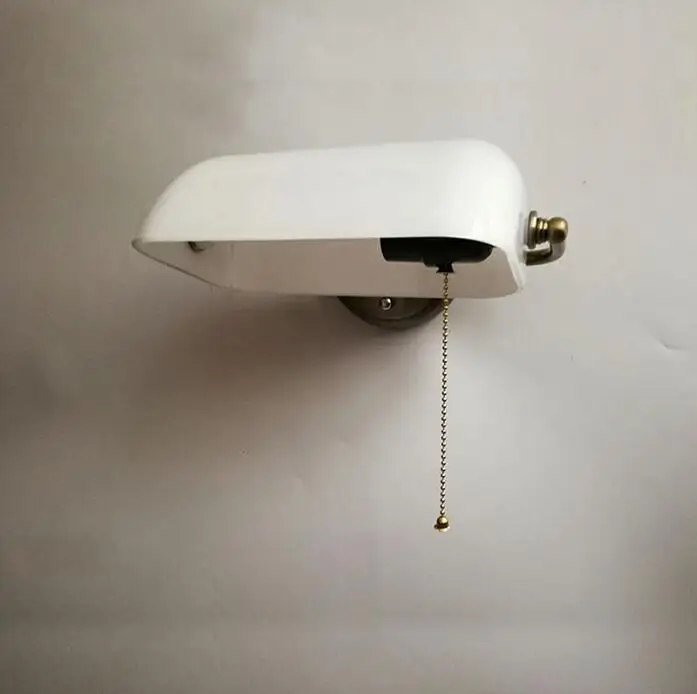 White With Switch Промышленный Винтажный Зеленый Банкер настенный светильник классический европейский белый настенный светильник светодиодный E27 для спальни гостиной коридора Магазина Кабинета - Цвет абажура: White With Switch