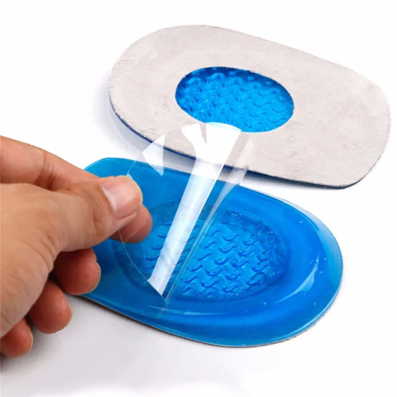 Silicon Gel Elastic Heel Care Shoe Pads with Cloth Belt Protective Cushion Pain Relief Buffer Health Feet Support Insole | Красота и