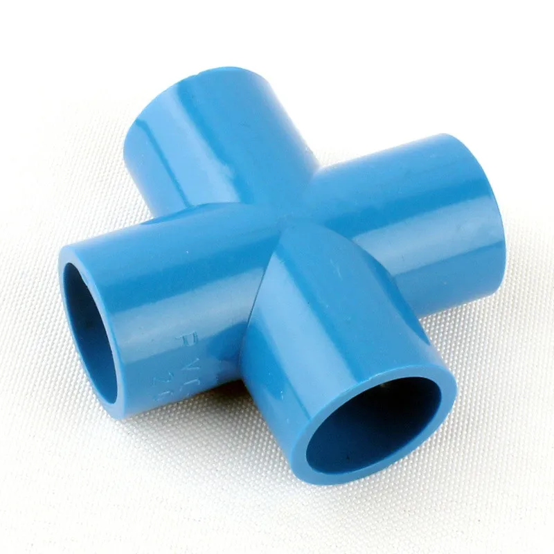 20mm Cross Connector I.D 20 мм ПВХ трубы поперечные застежки 20X25 40X20 мм Т-образный редуктор разъем 90 градусов локоть прямые соединения садовый водный адаптер - Цвет: 20mm Cross Connector