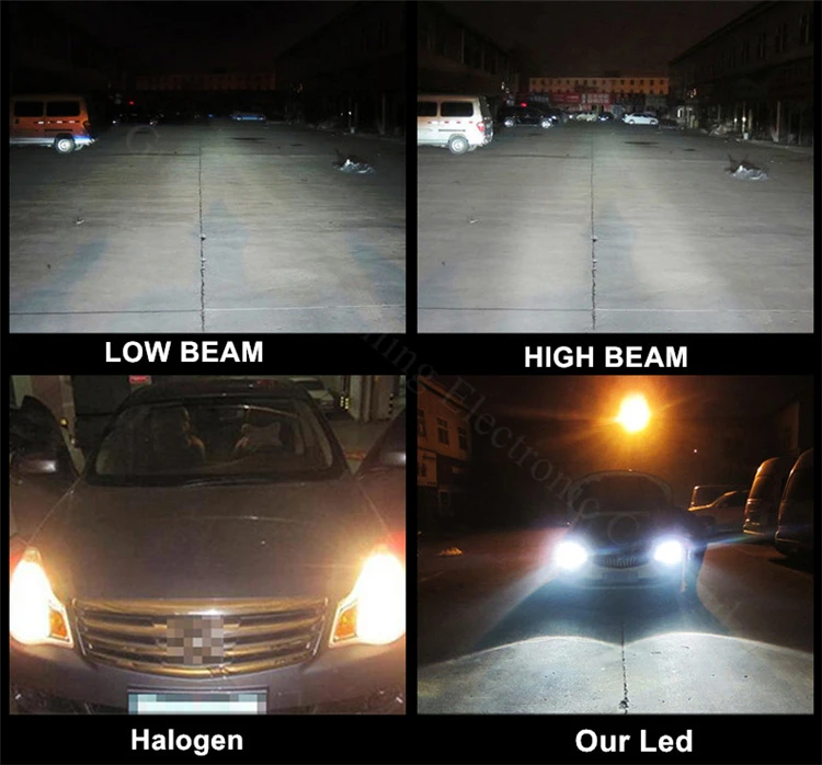 WLJH 2x80 Вт 11000LM H4 Led COB Чип автомобильные фары для мотоцикла светодиодные лампы Hi ближнего света фары комплект 12 в 24 В