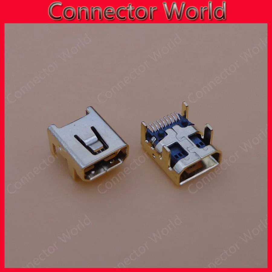 50 шт./лот 4 DIP foot 8Pin Mini USB Jack Розетка мини usb разъем для цифровых устройств и других