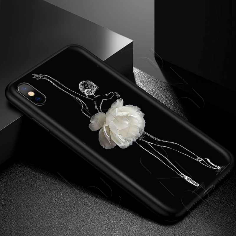 Lavaza Ballet Dance Girl Ballerina Slippers Case for iPhone 11 Pro XS Max XR X 8 7 6 6S Plus 5 5s se |
