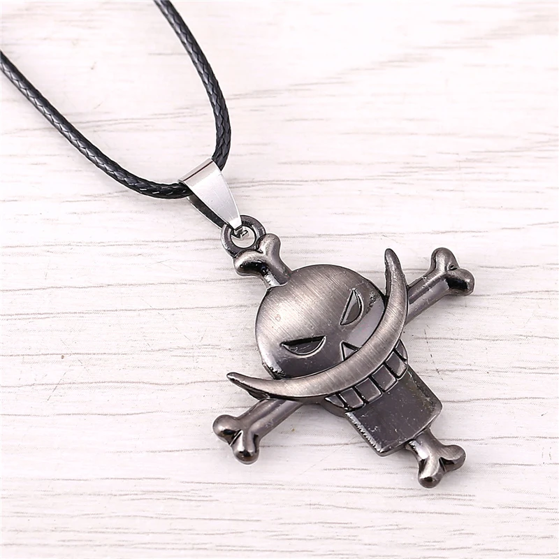 J Store аниме сувенирная цепочка белая борода Эдвард Ньюгейт подвеска кожаный чокер