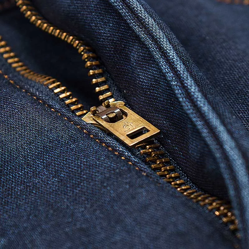

Autumn Winter Warm Fleece Denim Jeans Pants Men Casual Clothes Straight Loose Baggy Blue Jeans Velvet Lining Trousers