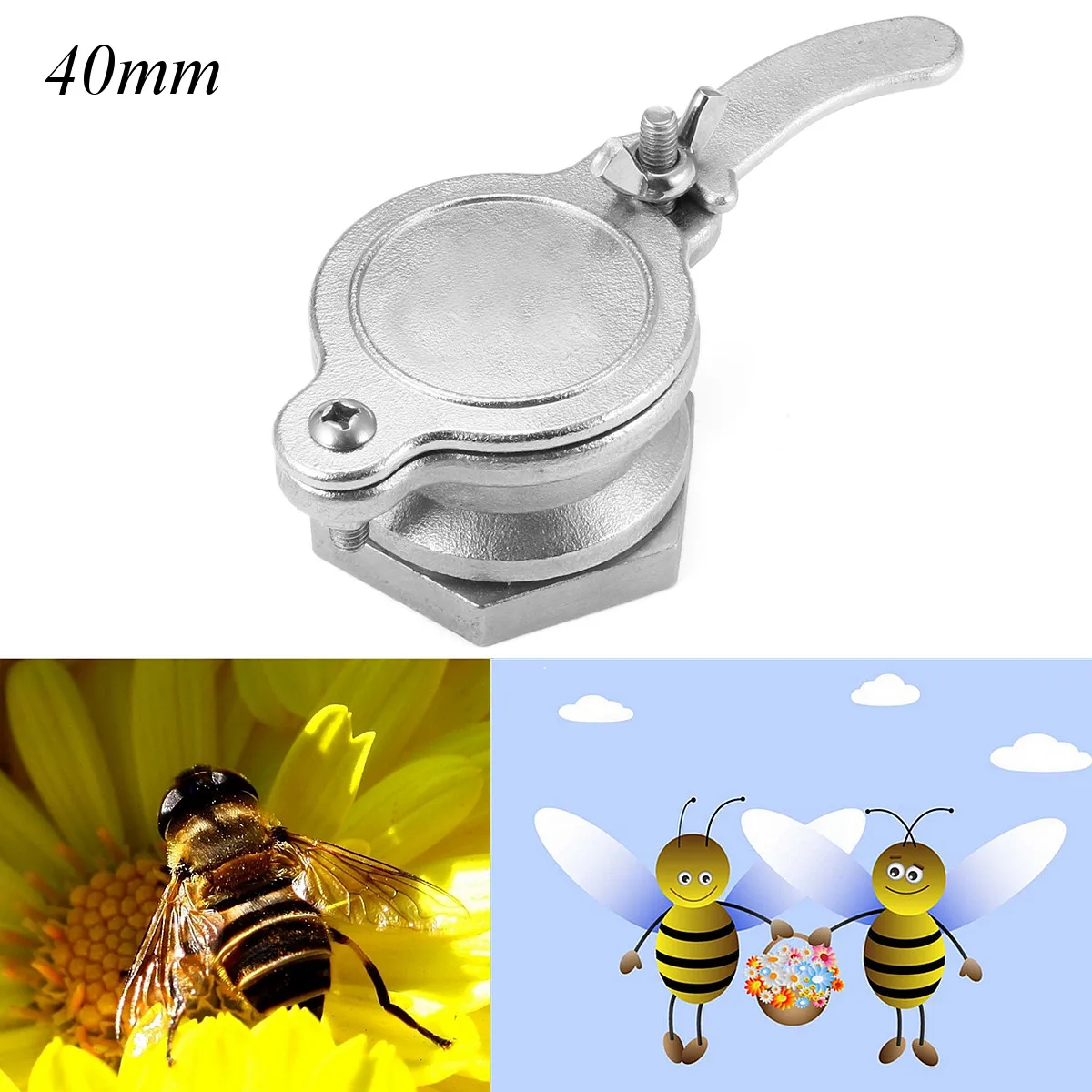 

Silver Stainless Steel Honey Tap Honey Valve Honey Gate Beekeeping Tools Apiculture Bee Keeping Equipment Supplies