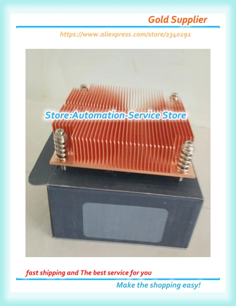 1U Server Pure Copper CPU Radiator 1155 1156 1150 1366 2011 Passive Fan Less | Электроника