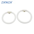 Кольцевые трубки T4 10 Вт 12 Вт 16 Вт три-фосфорсветильник AC 220 В увеличительное стекло круглая трубка G10q люминесцентная лампа кольцевая лампа s