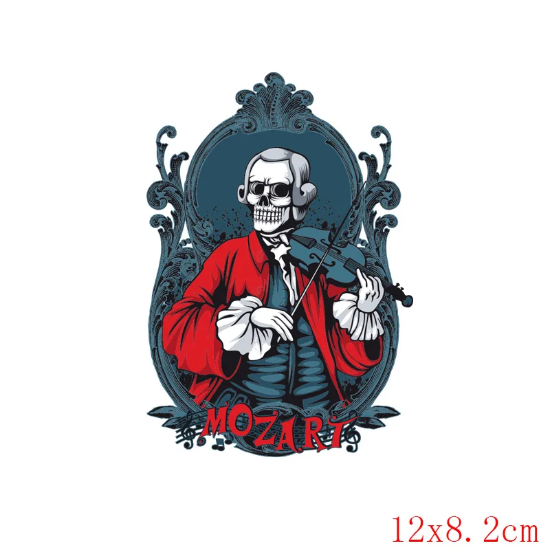 ND-TH1435 Nicediy рок нашивка с зомби приклеенные железные частички для одежды тепловой теплопередающий пресс хиппи череп теплопередача виниловая наклейка Моющаяся - Цвет: ND-TH1435