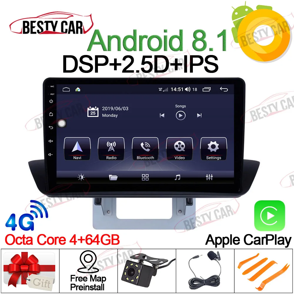 4-64GB-DSP-Carplay " Android 9,0 автомобильный мультимедийный плеер стерео радио для Mazda BT50 2012 13 14 15 16 17 gps навигация головное устройство DSP 2.5D+ ips - Цвет: 4-64GB-DSP-Carplay