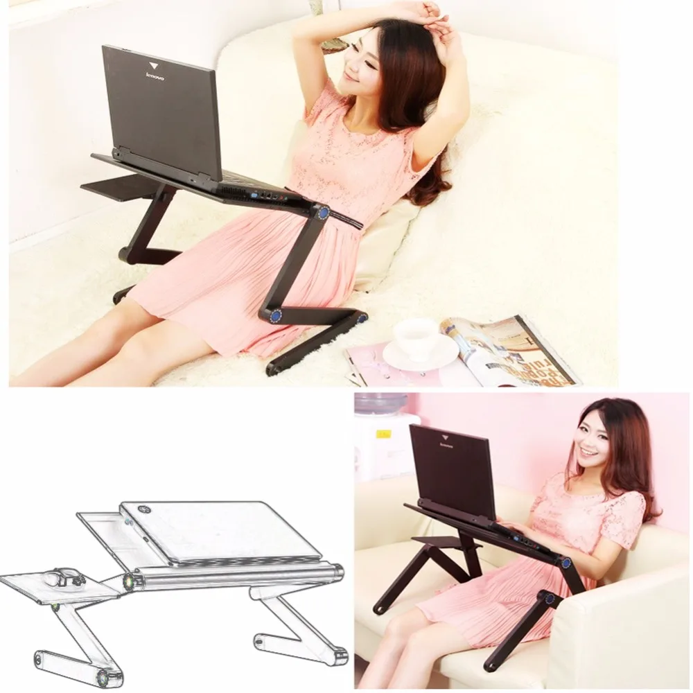 1 шт./упак. Твердый Прочный Регулируемый складной лаптоп с отверстием для воздуха