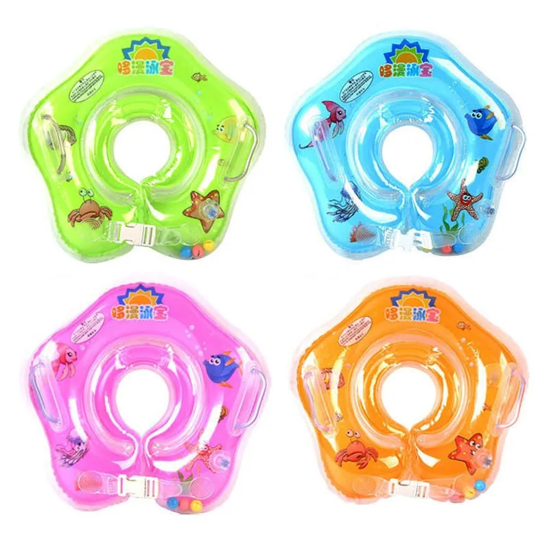 

Детское плавательное кольцо, аксессуары для бассейна, кольцо на шею, трубка, Надувная Детская лодка, круг-поплавок для купания, Регулируемые...