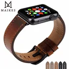 Ремешок кожаный для Apple Watch Band 45 мм 40 мм 44 Series 7 6 5 4 3 iWatch 45 мм 42 мм 38 мм