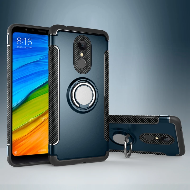 Чехол для Xiaomi redmi 5 plus Жесткий ПК + мягкое кольцо из ТПУ адсорбционный чехол xiaomi