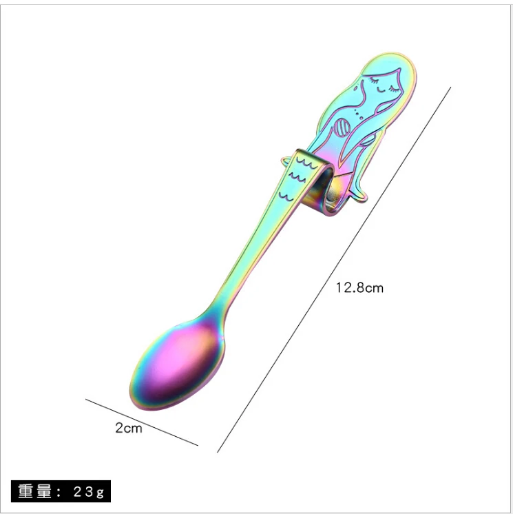 1 шт. кофейная ложка русалки изогнутая 304 нержавеющая сталь ложка для специй Кухня Бар Кафе посуда вечерние подарок Совок столовые приборы