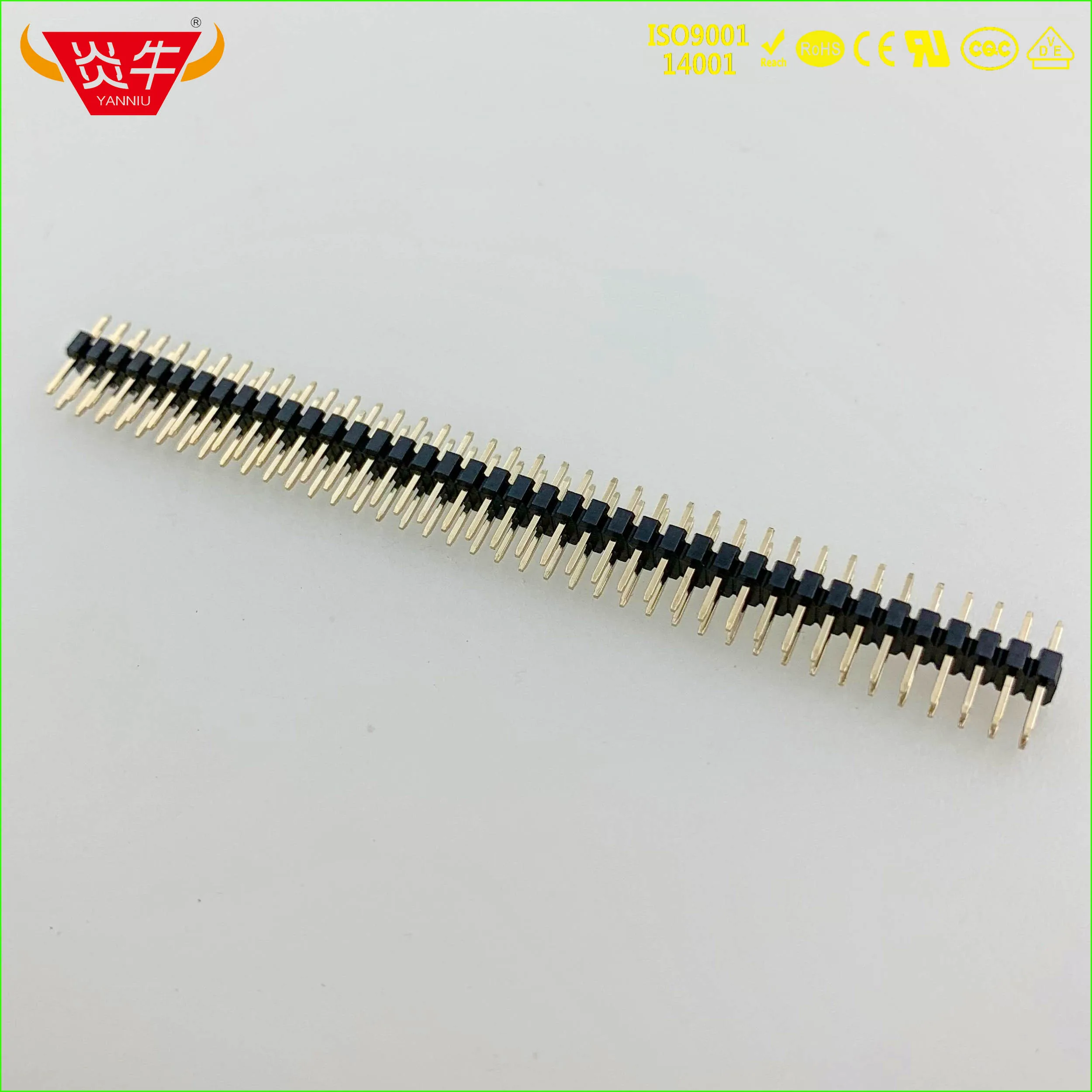 1 27 мм Шаг 2X50P 100PIN штекер полосы разъем двухрядный прямой штыревой выдерживает