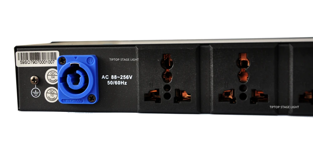Оптовая цена 1U PDU AC 2500 Вт контроллер дистрибьютора питания ЖК дисплей аудио замок