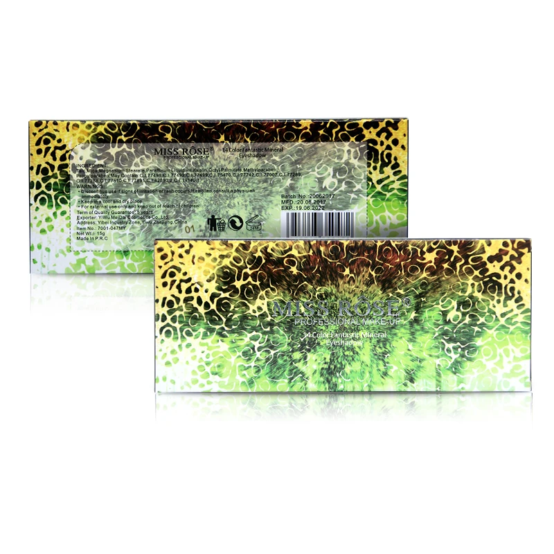 Miss Rose брендовые модные тени для век палитра 14 цветов матовые Naked макияж телесный