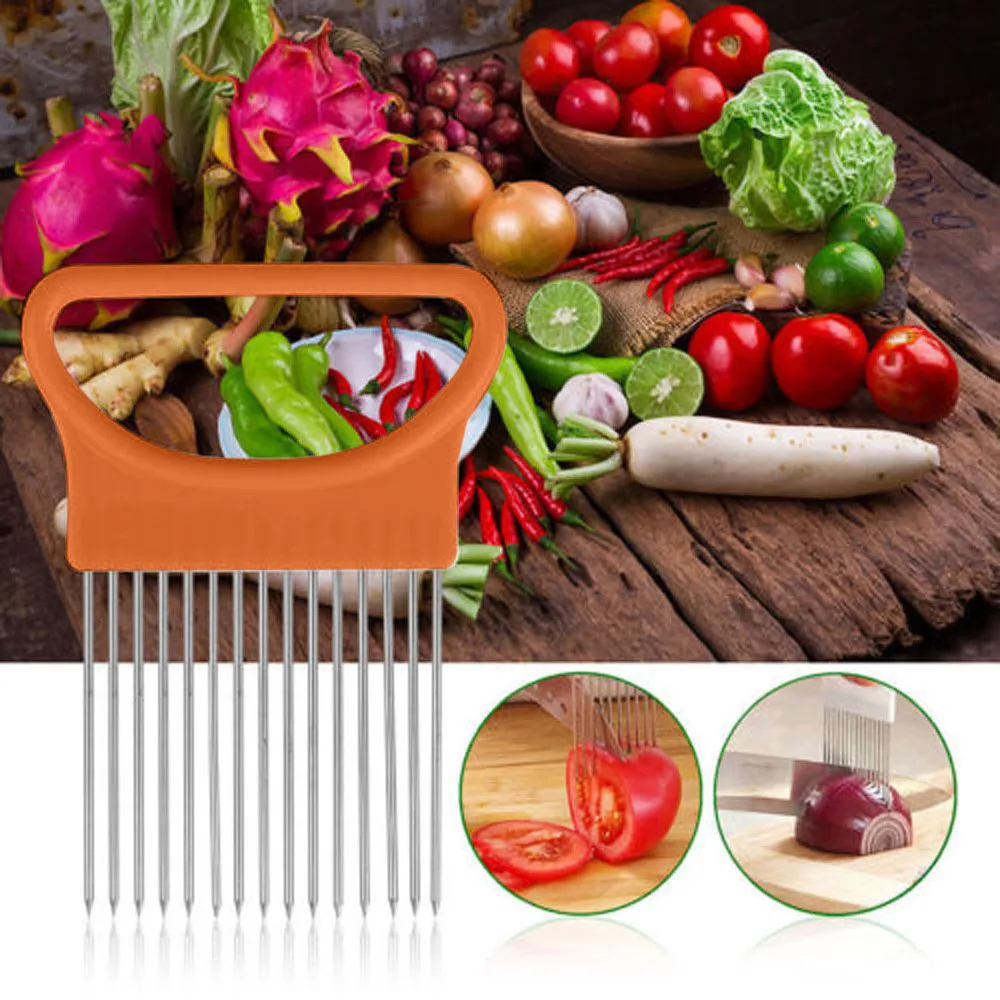 TENSKE слайсер для томатов лука овощей режущее устройство резак нарезки безопасная - Фото №1