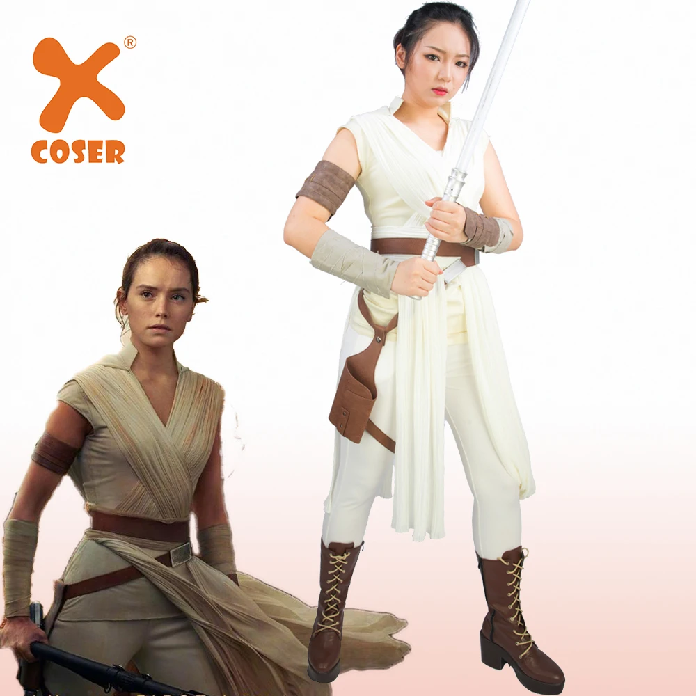 XCOSER Новое поступление Скайуокер Рей косплей костюм для женщин Хэллоуин платье