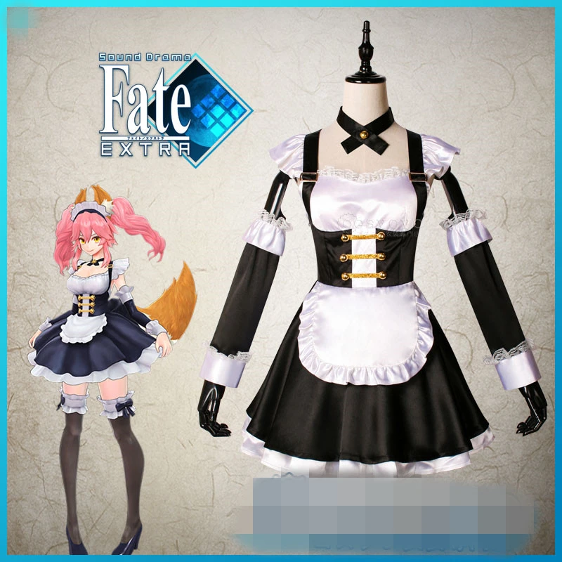 2017 новая одежда аниме Fate/stay Night Caster Tamamo no mae костюм на Хэллоуин карнавальные