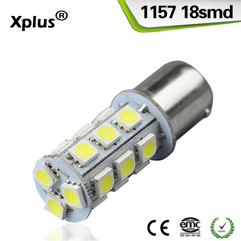 Xplus 2 шт. 1156 P21W 1157 BA15D P21/5 Вт 18SMD 5050 тормозной светильник Поворотная сигнальная лампа
