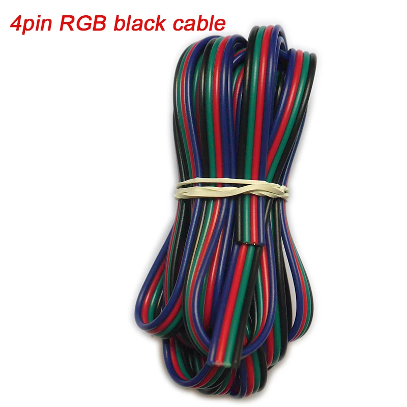 

5m/20m/ 50m 2pin single /3pin 2811 RGB /5pin RGBW Extension 4Pin RGB+White/RGB+Black Wires Connector Cable For RGB LED Strip