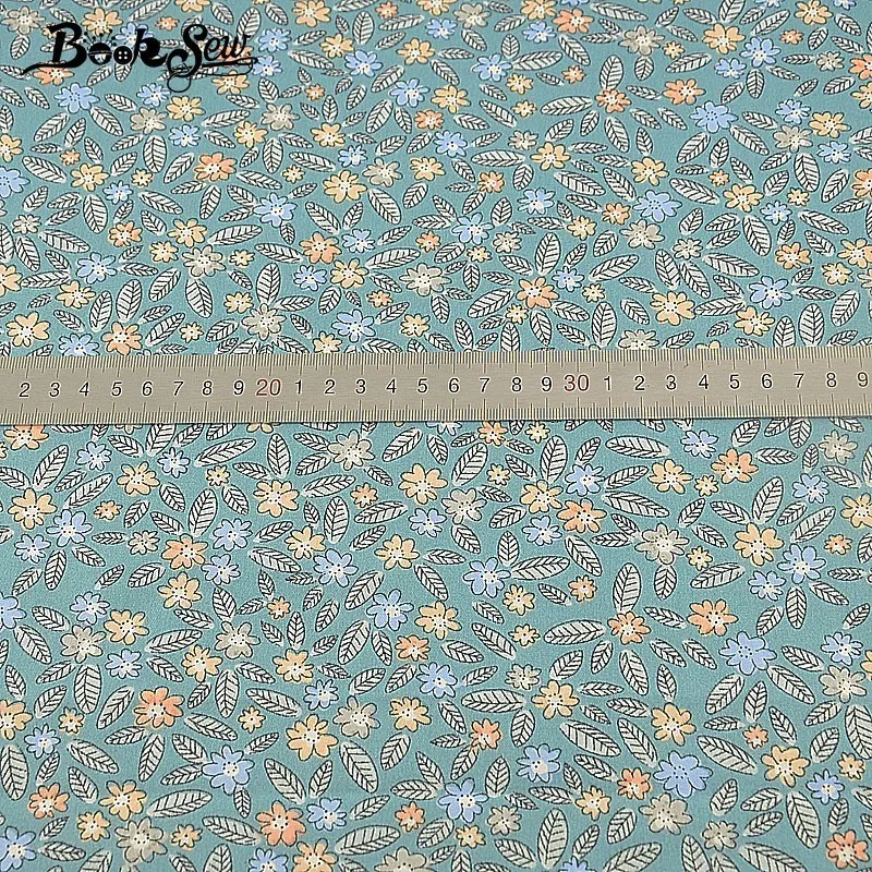 Booksew 100% хлопчатобумажная саржевая ткань цветочный домашний текстиль для шитья