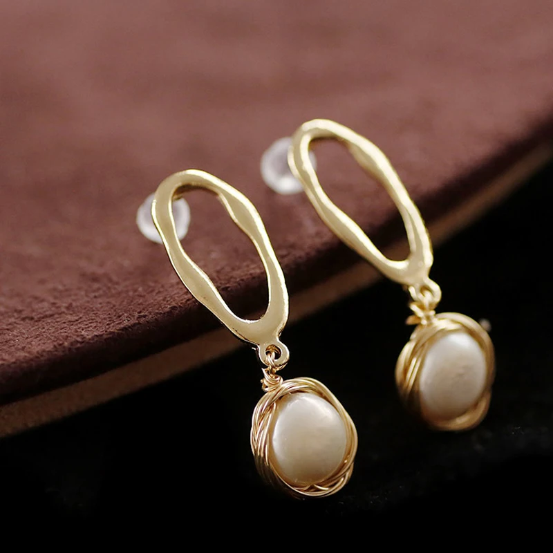 Серьги для Для женщин настоящий жемчуг Jewelry Роскошный натуральный серьги