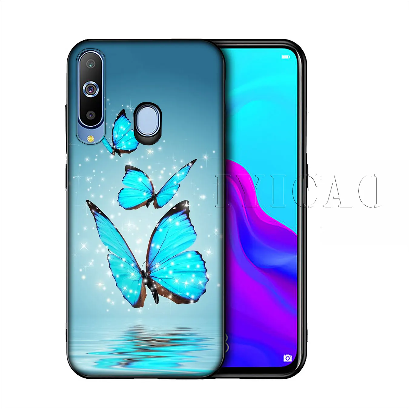 Iyicao красивая бабочка цветок Мягкий силиконовый чехол для samsung Galaxy A10 A30 A40 A50 A70 M10 M20