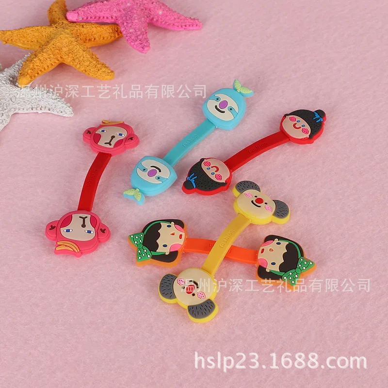 100 шт./лот мультяшный кабель намотка наушники линия передачи данных органайзер