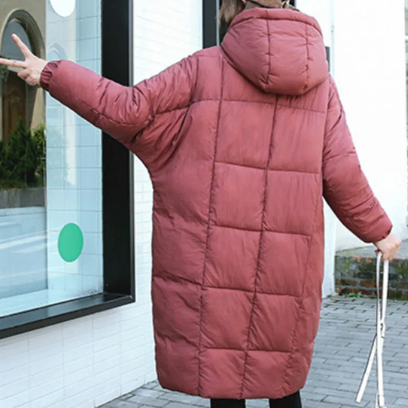 2018 длинная парка Для женщин Мода с капюшоном плюс Размеры зимняя куртка