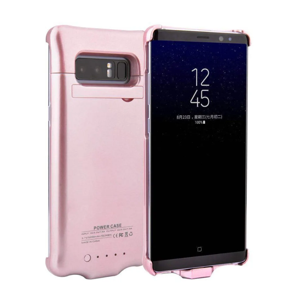Для samsung Galaxy Note 8 Батарея чехол 5200 мА/ч Зарядное устройство внешний Смарт