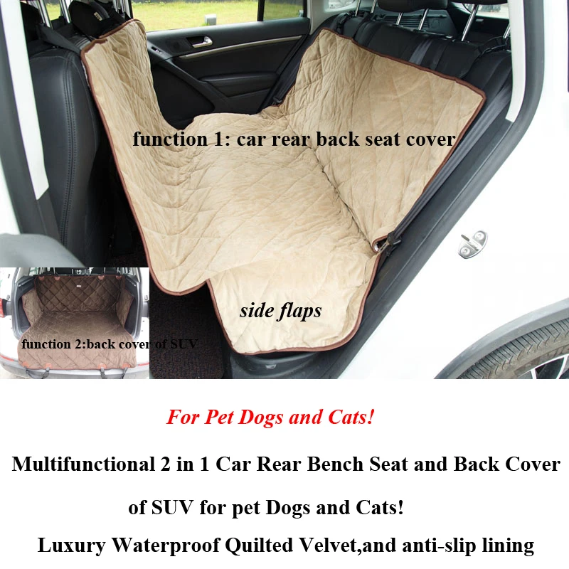 Luxury Dog Car Cover for dog Dual-use Hammock Mat Back Cargo of SUV Pet Transport carrier products | Дом и сад