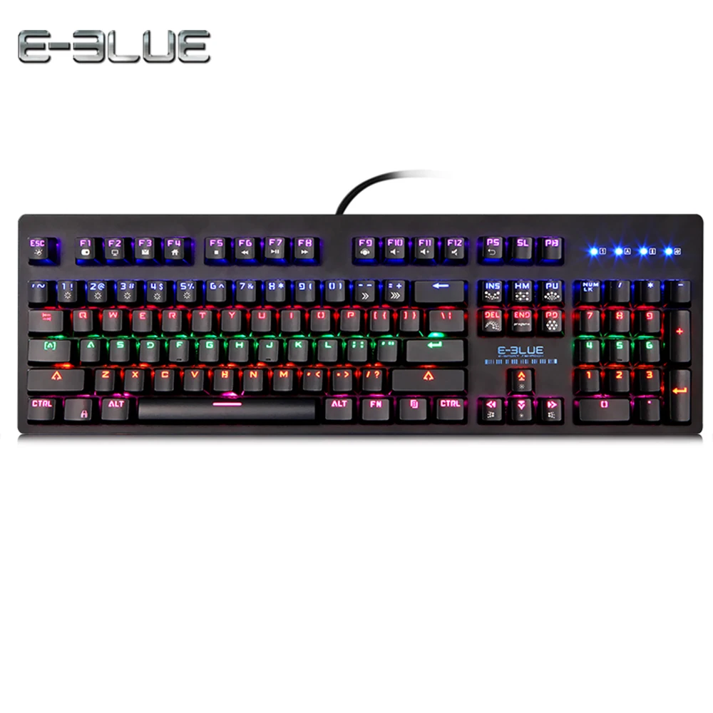 E 3LUE k757 механическая клавиатура для геймеров с красочными светодиодные Подсветка