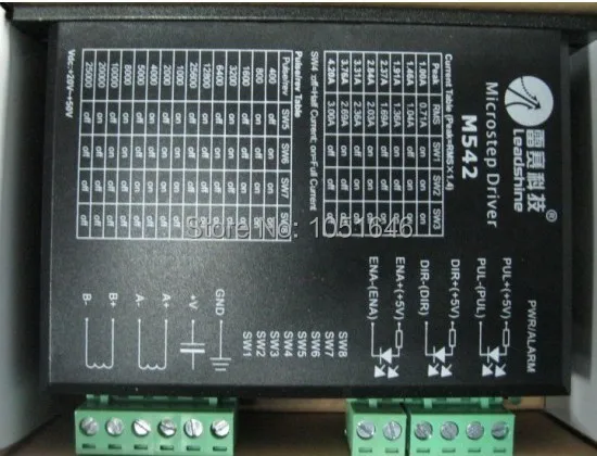 Бесплатная доставка 4 шт. шаговый Драйвер Leadshine M542 2-фазный микрошаговый привод