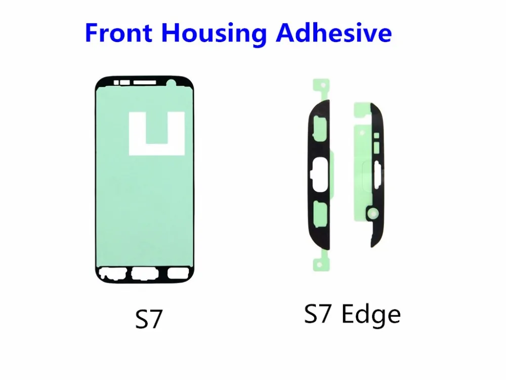 10 шт./лот для Samsung Galaxy S6 Edge Plus S7 S8 S9 передняя рамка сенсорного ЖК-экрана клейкая