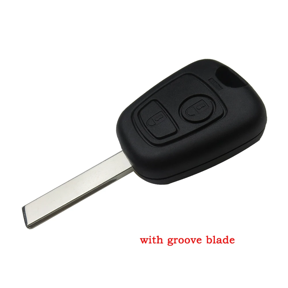 OkeyTech 2 кнопки для Citroen C1 C4 Peugeot 106 107 207 307 407 206 306 406 Замена дистанционный ключ чехол в
