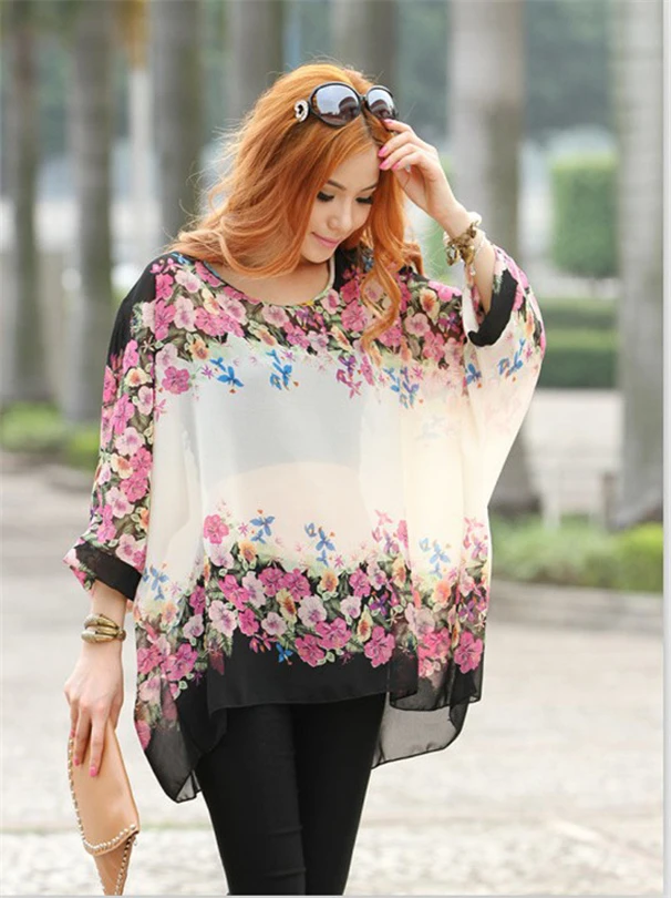 Повседневное шифон Рубашки для мальчиков Костюмы Женская одежда Блузка Богемия