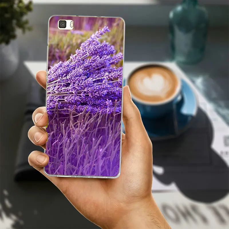 Phone Cases for Huawei P8 P9 P10 P20 Lite Mate 10 Pro Y5 Y6 Y3 II Y7 Honor 6X 9 Lavender Flower Purple Lavandula | Мобильные